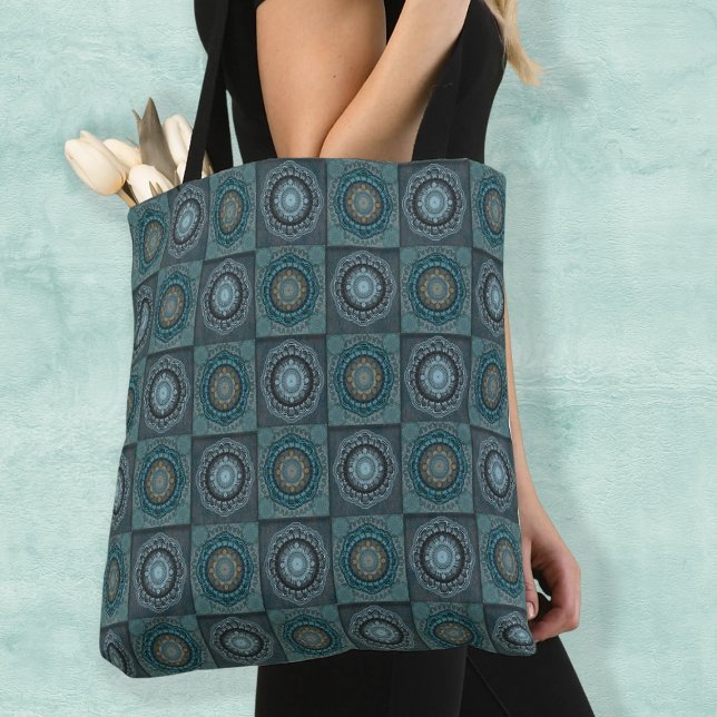 Tote Bag Le mandala des yeux psychédéliques gynécologiques  (Créateur téléchargé)