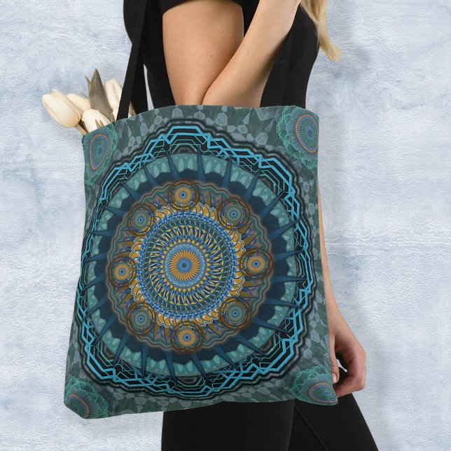 Tote Bag Le mandala des yeux psychédéliques gynécologiques  (Créateur téléchargé)