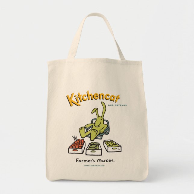 Tote Bag Le "marché de l'agriculteur " (Devant)