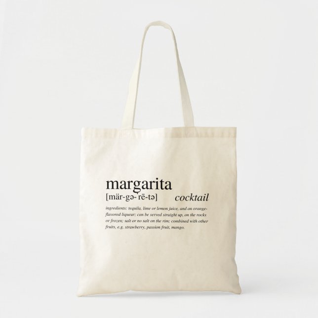 Tote Bag Le Margarita - le cocktail parfait de tequila (Devant)