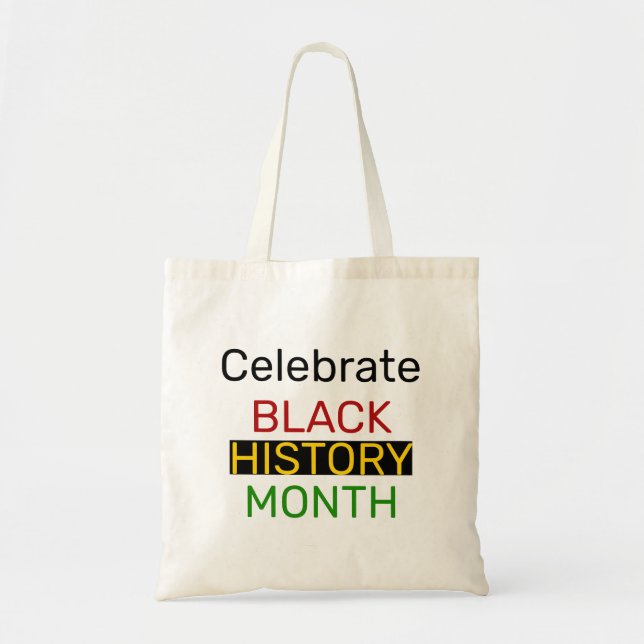 Tote Bag Le Mois de l'histoire des Noirs célèbre (Devant)