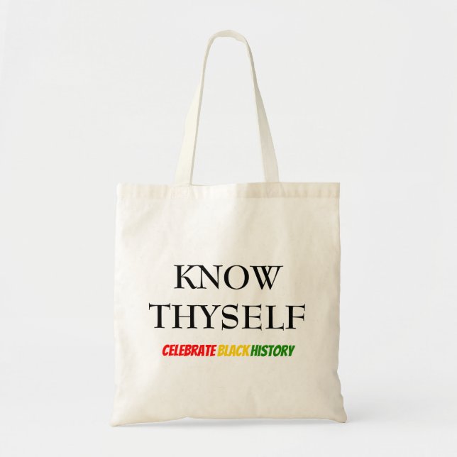 Tote Bag Le Mois de l'Histoire des Noirs SE CONNAÎT (Devant)