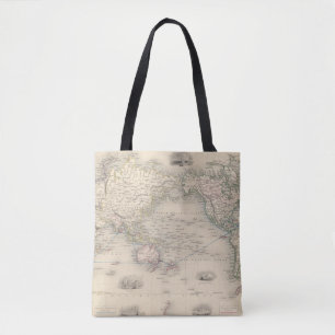 Tote Bag Le monde sur la projection de Mercator