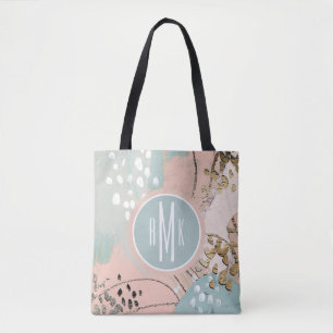 Tote Bag Le monogramme rougissent et l'or I