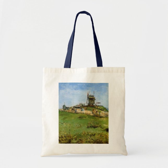 Tote Bag Le Moulin de la Galette par Vincent van Gogh (Devant)