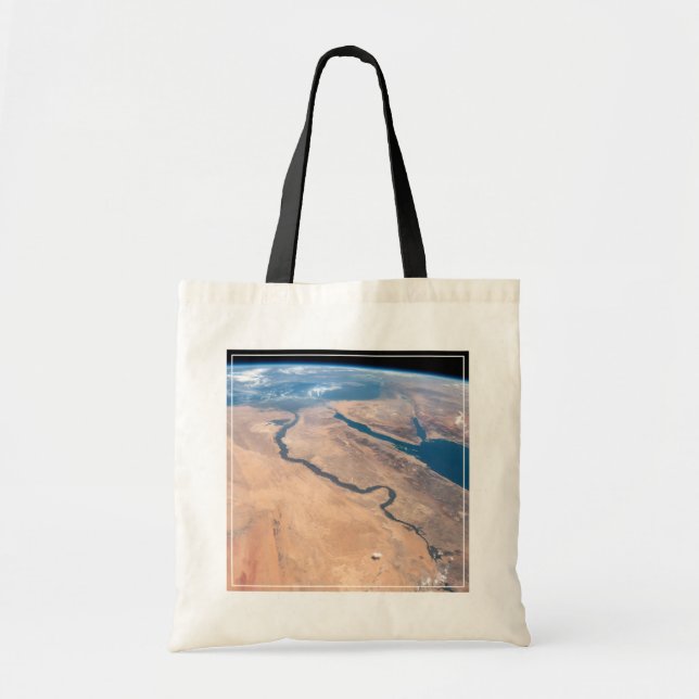 Tote Bag Le Nil, La Mer Rouge Et La Mer Méditerranée. (Devant)