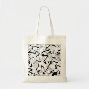 Tote Bag Le noir et blanc en mouvement Budget Fourre-tout