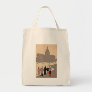 Tote Bag Le Panthéon Art Déco Scène Paris, France