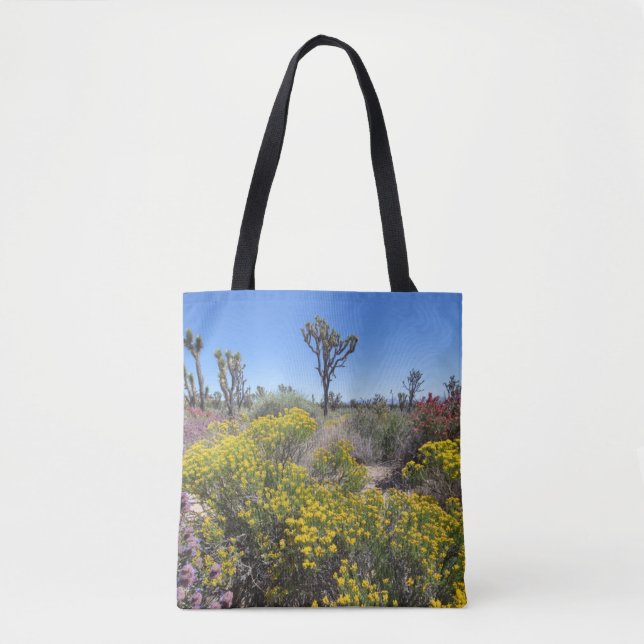 Tote Bag Le Parc National De Joshua Tree En Fleur (Devant)