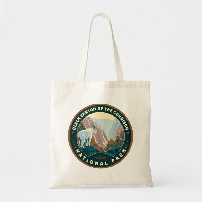 Tote Bag Le Parc national du Canyon Noir (Devant)