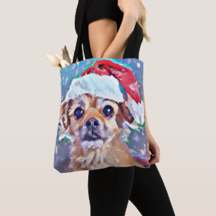 Tote Bag Le plus mignon chien de Noël jamais vu !