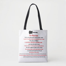 Tote Bag Le poème de musicien