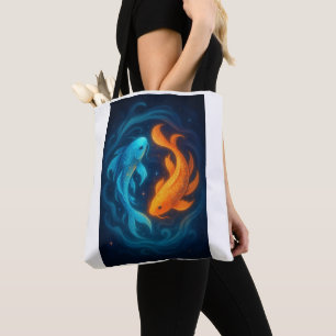 Tote Bag Le poisson Yin Yang Koi