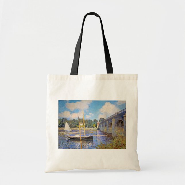 Tote Bag Le pont d'Argenteuil, Monet (Devant)