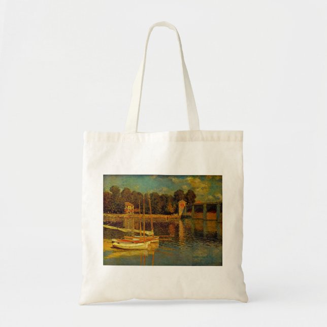 Tote Bag Le pont d'Argenteuil par Claude Monet (Devant)