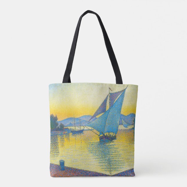 Tote Bag Le port au coucher du soleil, Signac (Dos)