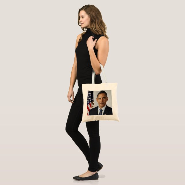 Tote Bag Le président Barack Obama, 1er mandat Portrait Off (Devant (modèle))