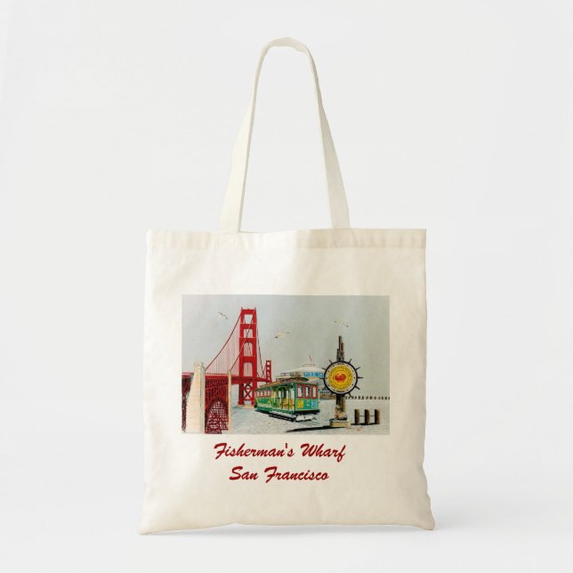Tote Bag Le quai du pêcheur (Devant)