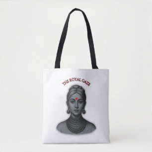 Tote Bag Le Regard Royal - Reine Indienne en Ligne Art