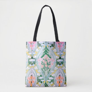 Tote Bag Le ressort fleurit des beaux-arts vintages de