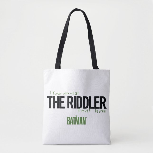 Tote Bag Le Riddler - Je Sais Ce Que Je Dois Devenir (Devant)