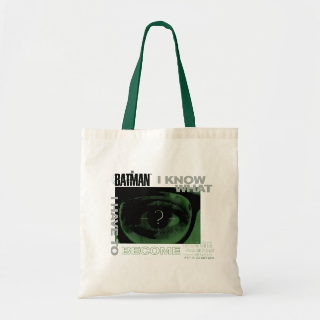 Tote Bag Le Riddler "Je Sais Ce Que Je Dois Devenir" (Devant)