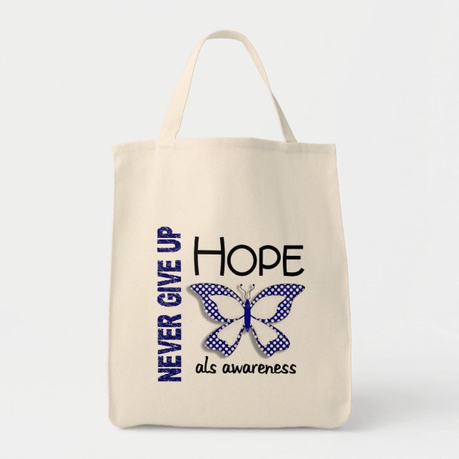 Tote Bag Le SAL n'abandonnent jamais le papillon 4,1 (Devant)
