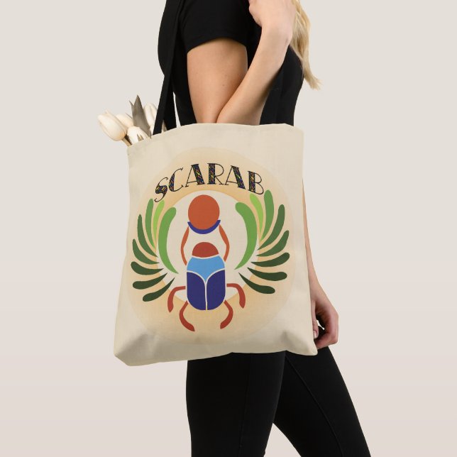 Tote Bag Le scarabée égyptien. Classique antique égyptienne (De près)