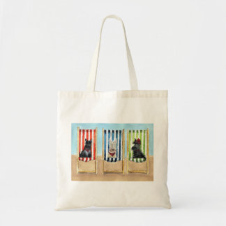 Tote Bag Le Scottie poursuit des 'chaises de plate-forme