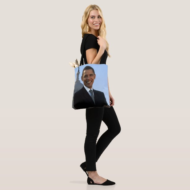 Tote Bag Le sénateur Portrait, le président américain Barac (Sur le modèle)