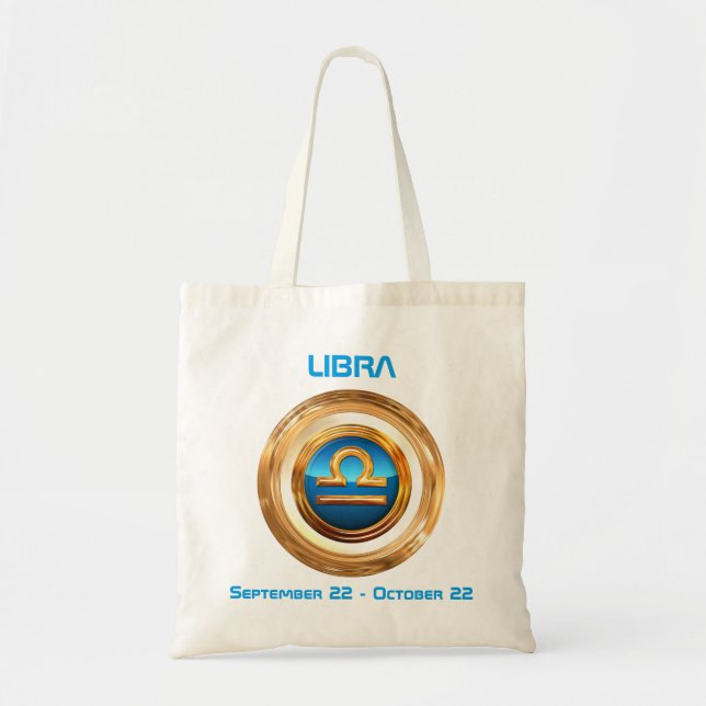 Tote Bag Le signe d'horoscope d'échelles (Devant)
