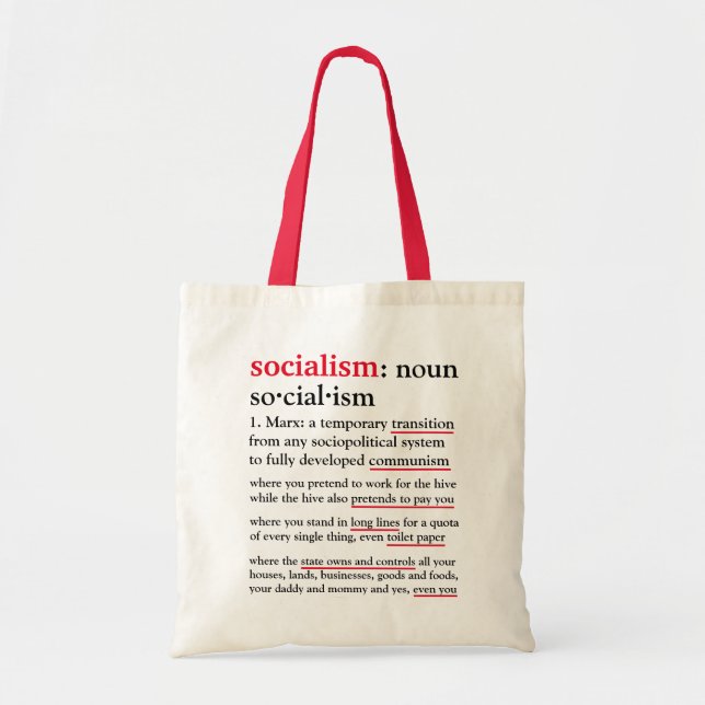 Tote Bag Le socialisme définit le budget fourre-tout (Devant)