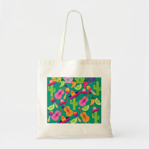 Tote Bag Le sombrero de partie de fiesta chaule le Saguaro