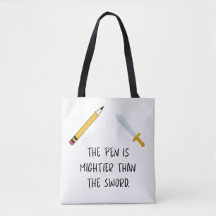 Tote Bag Le stylo est plus puissant que l'épée