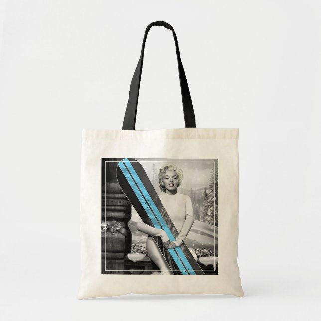 Tote Bag Le surf des neiges de Marilyn (Devant)