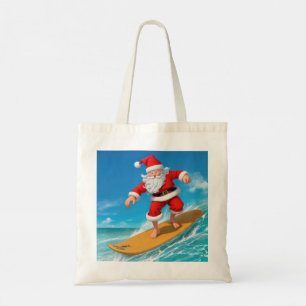 Tote Bag Le surf du Père Noël