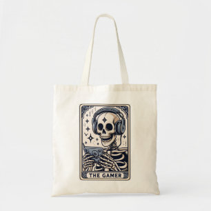 Tote Bag Le T-Shirt avec la carte de tarot du squelette de 