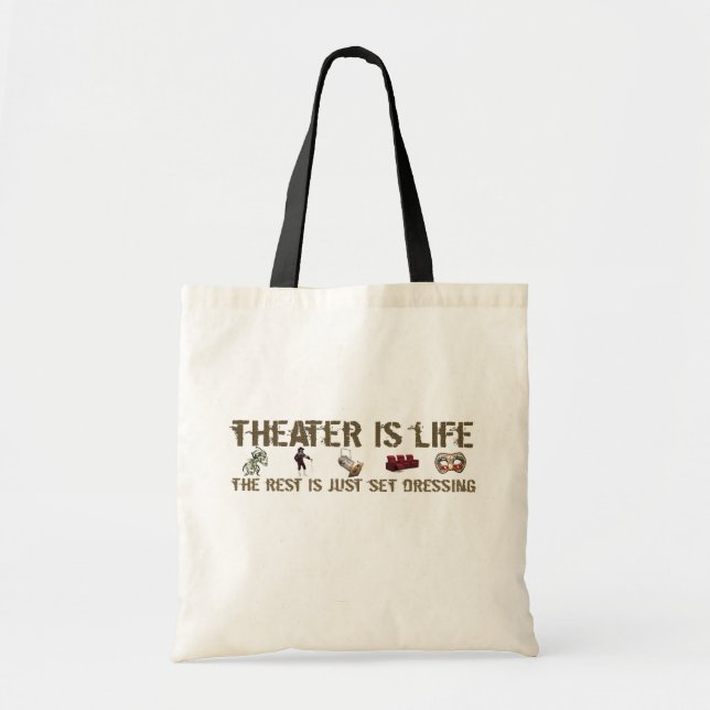 Tote Bag Le théâtre est la vie (Devant)