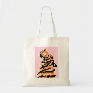 Tote Bag Le tigre avec bande noire