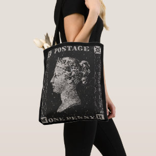 Tote Bag Le Timbre noir Penny
