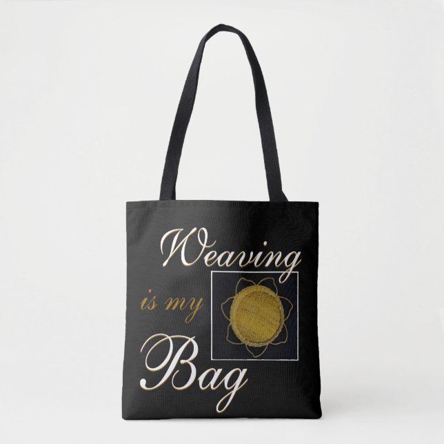 Tote Bag Le tissage est mon panier (Devant)