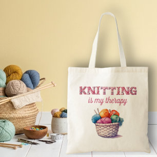 Tote Bag Le tricot est ma thérapie