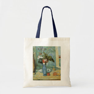 Tote Bag Le Vase bleu (Fleurs et Fruits) de Paul Cézanne