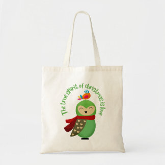 TOTE BAG LE VÉRITABLE ESPRIT DE NOËL EST L'AMOUR