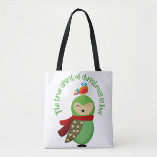 TOTE BAG LE VÉRITABLE ESPRIT DE NOËL EST LOVE HELLO 2022
