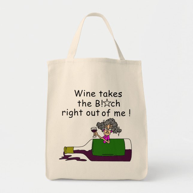 Tote Bag Le Vin M'A Mélangé (Devant)