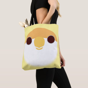 Tote Bag Le visage d'un inséparable à face rosée creamino