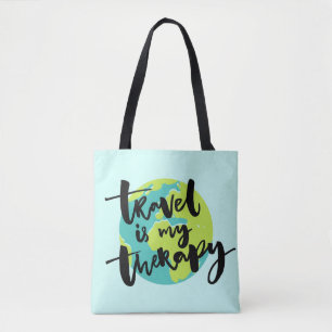 Tote Bag Le voyage est ma thérapie