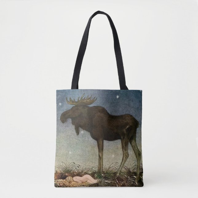 Tote Bag "Leap Finds Sleeping Princess" par John Bauer (Devant)