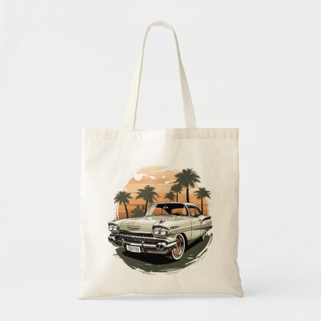 Tote Bag Lecteur Sunset vintage (Devant)